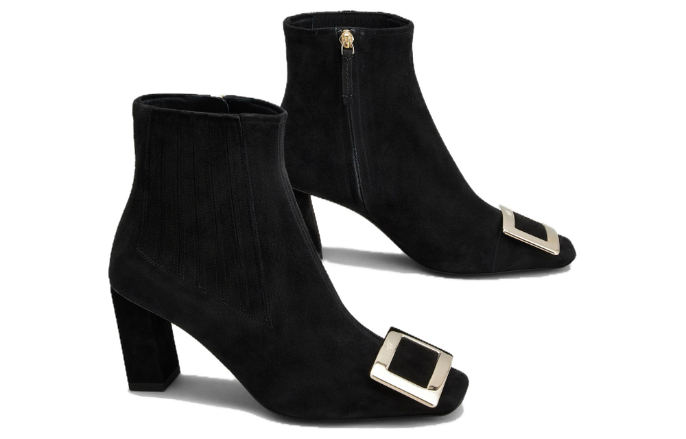 Roger Vivier Belle Vivier Buckle Chelsea Ankle Boots Women"s