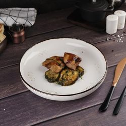 Тарелка с бортом d 25 см h4 см   Noble [6]