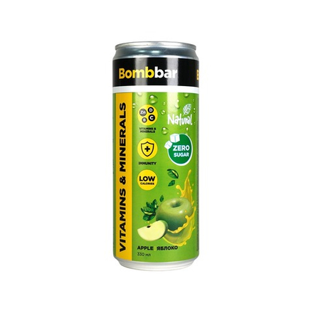 BOMBBAR Напиток б/а "Лимонад со вкусом яблока" 330мл