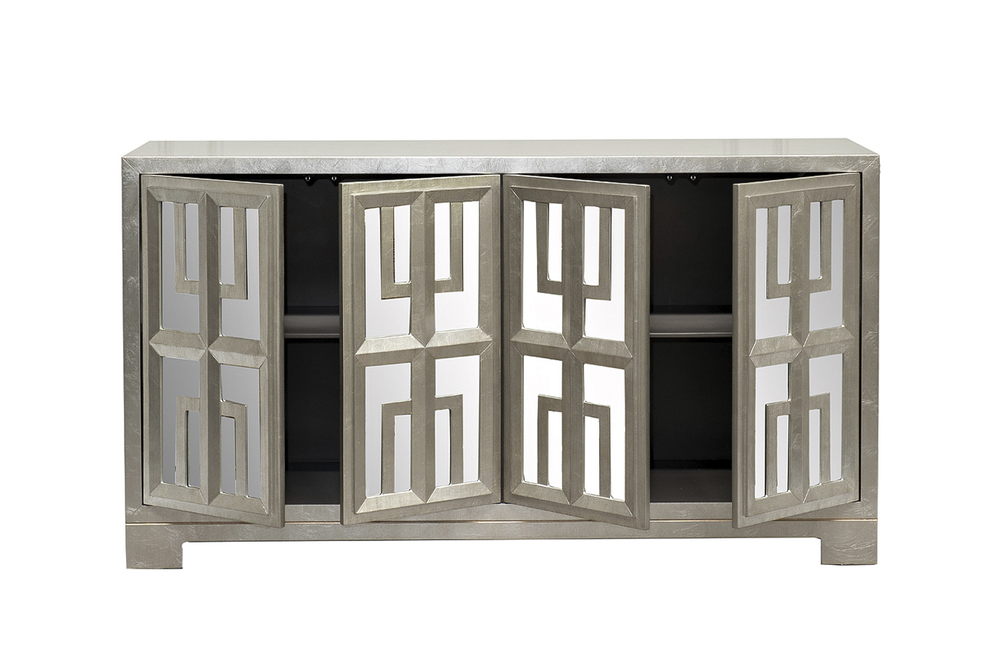 Комод  с зеркальным фасадом Garda Decor ART-4477-S1