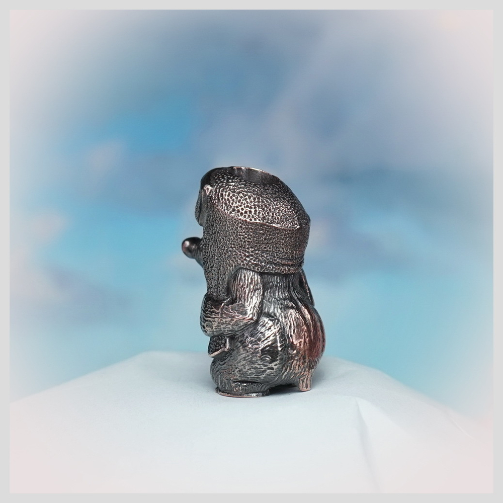 Темлячная бусина "Медвежонок" для ножей , бронза