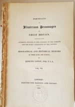 "Portraits of Illustrious Personages of Great Britain"  Edmund Lodge. 1835г.