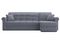 Диван угловой с оттоманкой Палермо 1,6 - Velutto 32 серый/кант Velutto 32 серый