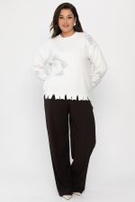 Свитер рваный Наиль (белый) Б14420-13М LT Collection