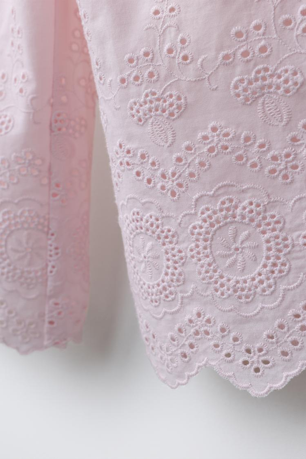 ZARA БРЮКИ-КЮЛОТЫ ШИФФЛИ, ПАСТЕЛЬНО-РОЗОВЫЙ