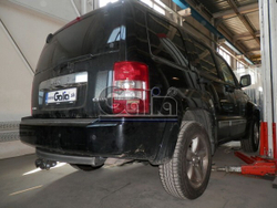Фаркоп оцинкованный Galia J009C для Jeep Cherokee 2007-2013, Dodge Nitro 2007-2012(паспорт и сертификат в комплекте)(без электрики)