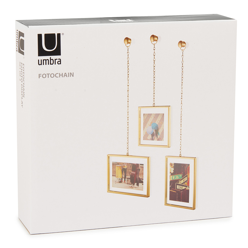 Мультирамка Fotochain латунь