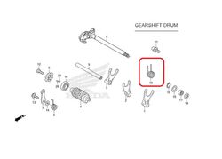 24651-KRM-840. SPRING, GEARSHIFT RETURN