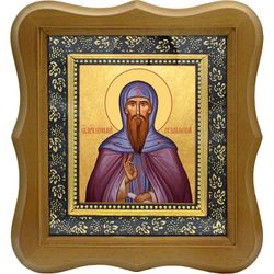 Евфимий Суздальский преподобный. Икона на холсте.