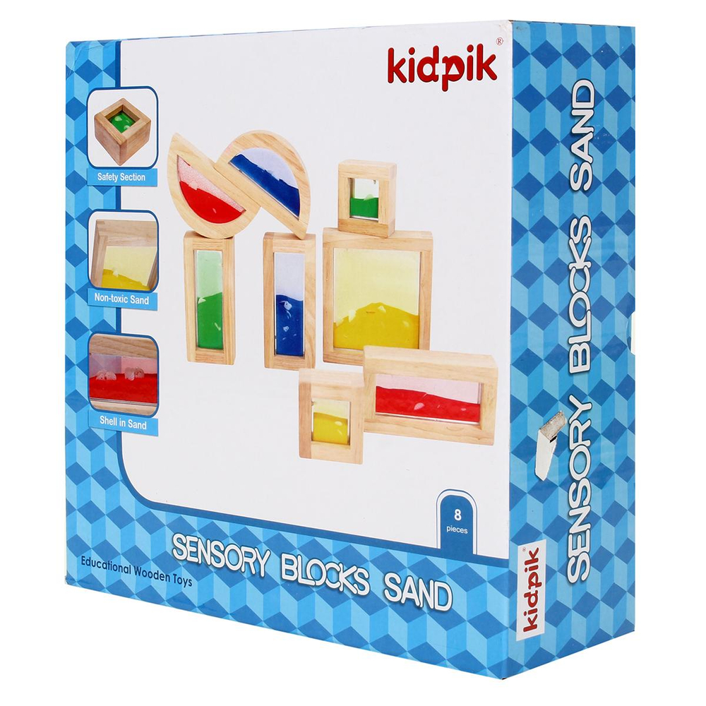 Конструктор деревянный с песком, коробка C-41745