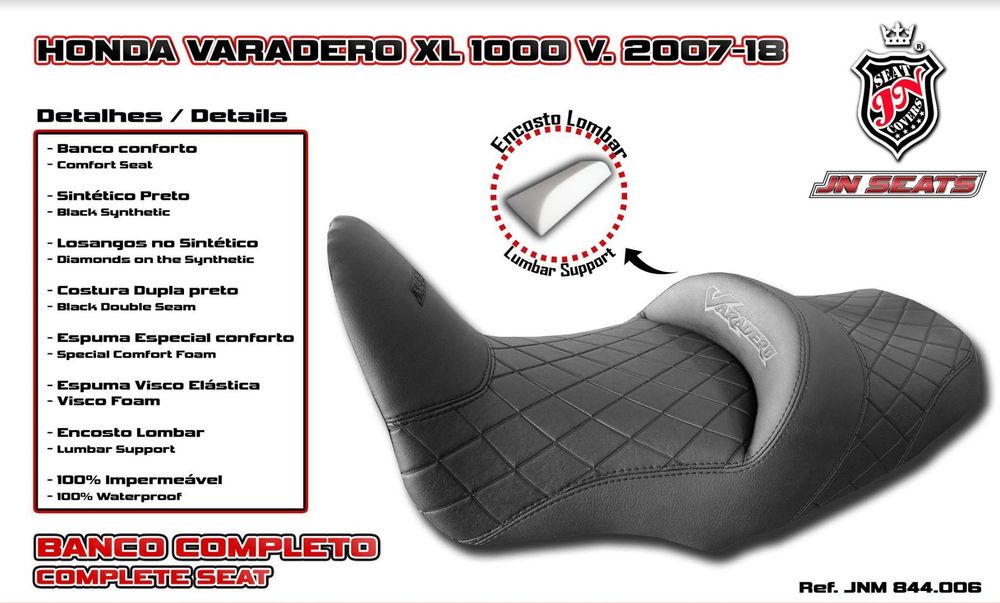 Honda Varadero XL 1000 2007-2018 JN-Europe полное сиденье Комфорт Вискоза (JN+Visco)