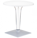 Стол пластиковый Siesta Contract Ice, Ø600х730, белый