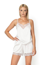 Легкий пижамный комплект Zora с кружевом (Размер: XXL) (Цвет: голубой)