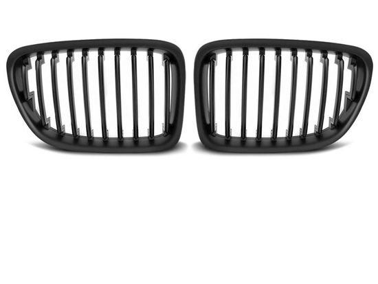 Решетка (ноздри) радиатора MATT BLACK для BMW X1 E84