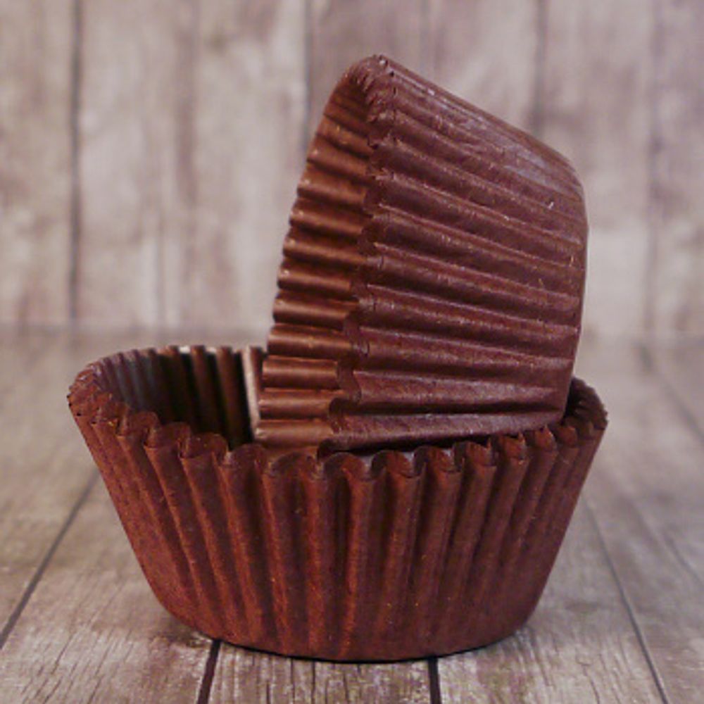 Капсулы бумажные Коричневые 50*30(35) мм, 100 шт