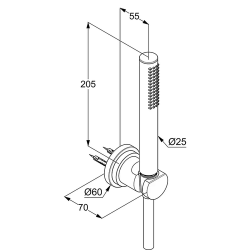 Душевой гарнитур Kludi Nova Fonte Хром (2085005-25)