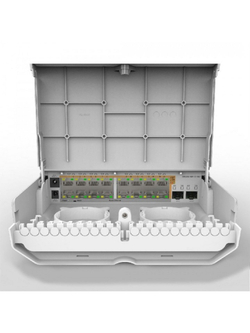 MikroTik CRS318-16P-2S+OUT Коммутатор L2 Всепогодный, 16x 1Gbit PoE, 2x SFP+, на мачту, без БП