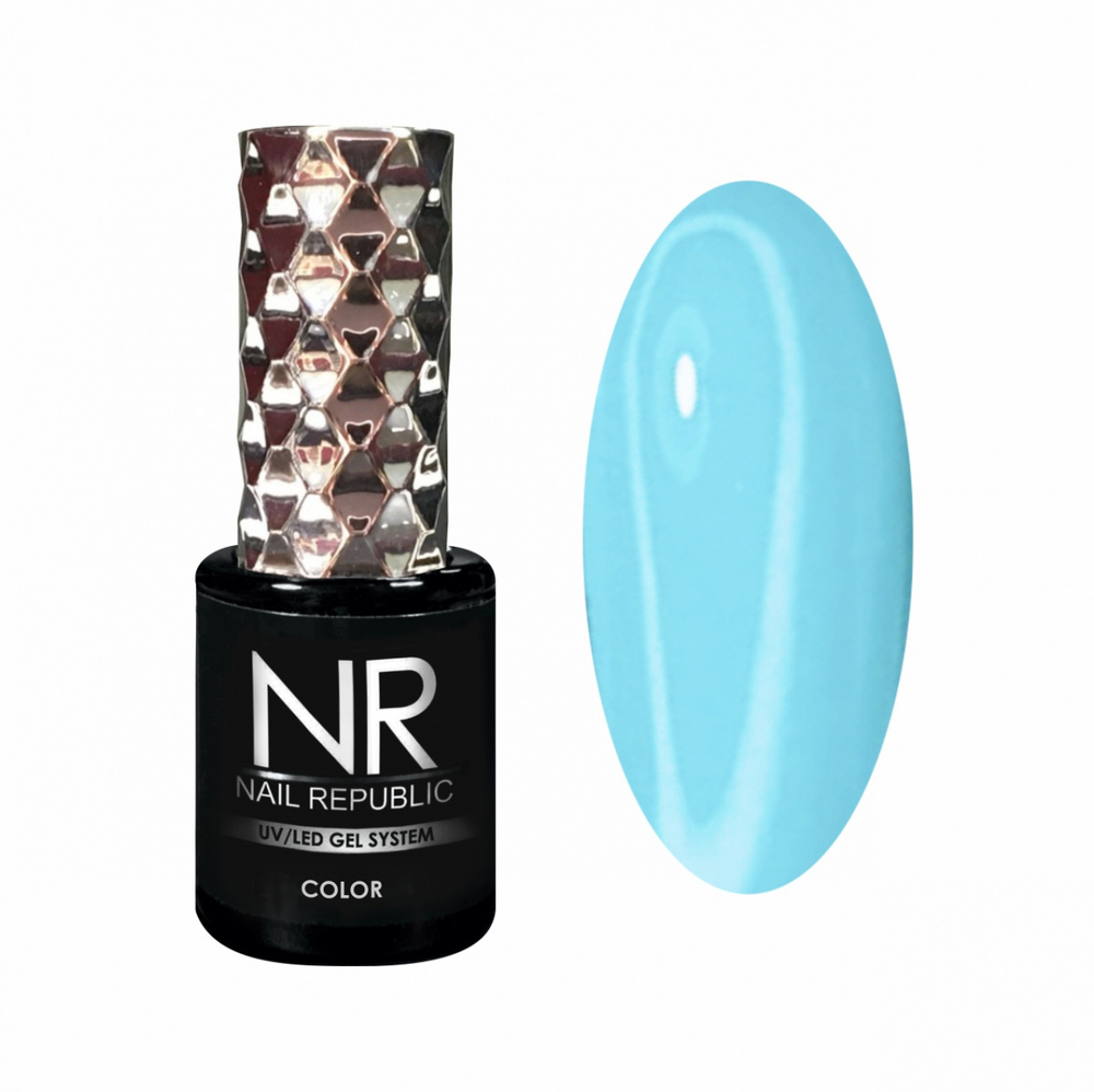 Nail Republic Гель-лак NR-313 Умеренно-бирюзовый, 10 мл