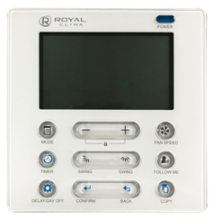 Проводной пульт управления RCW-101 для полупромышленного оборудования ROYAL CLIMA ESPERTO RCW-101