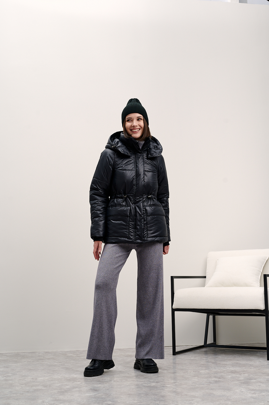 Куртка женская зимняя "Лео" черный