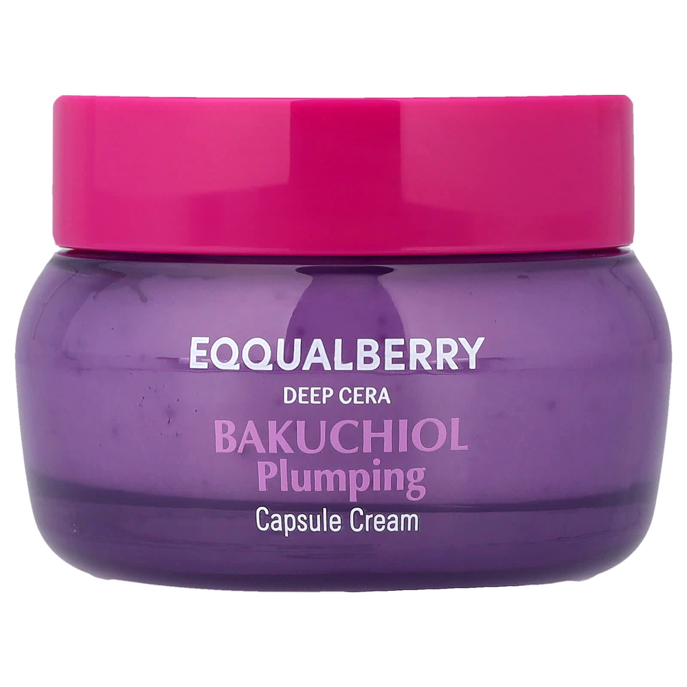 EQQUALBERRY, Deep Cera, крем-капсула с бакучиолом для повышения упругости, 50 мл (1,69 жидк. унции)