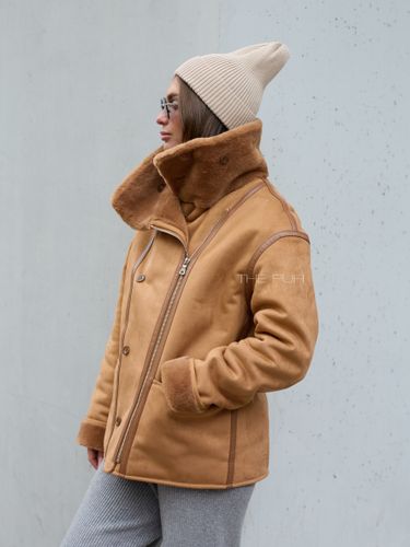 Двусторонняя дубленка на молнии