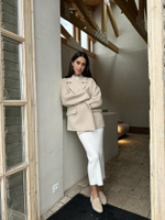 Пальто укороченное LORENA, светло-бежевый