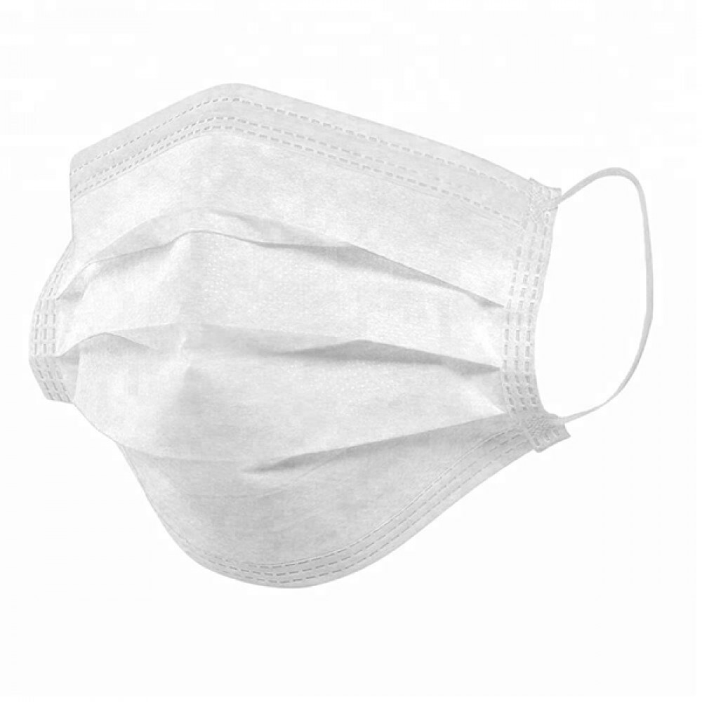 Маска 3х-слойная БЕЛАЯ (50шт.)