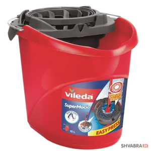 Ведро для отжима ленточных швабр Виледа Вишмоп (Vileda Super-Easy Torsion Power Mop Bucket)