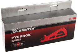 Рубанок, 250 х 42 мм, обдирочный, пластмассовый, для гипсокартона// Matrix (Матрикс)