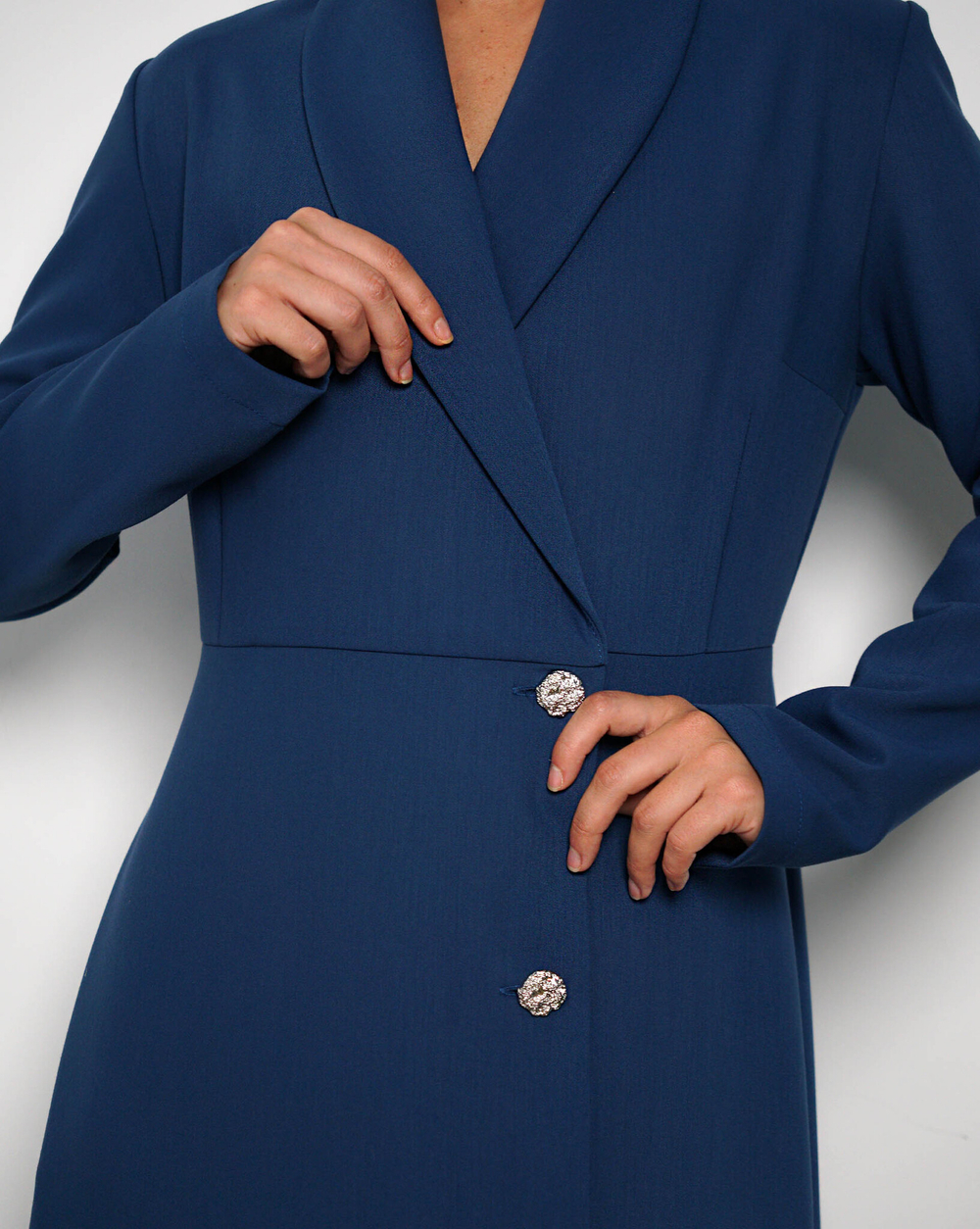 Платье "Элегантная особа" в синем