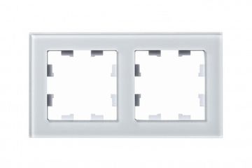 Рамка 2-м AtlasDesign Nature стекло бел. SE ATN320102