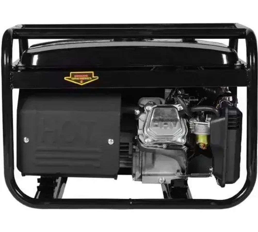 Генератор бензиновый, HUTER 4.125 КВА (7 л.с; ручной стартер; 4Т двигатель)