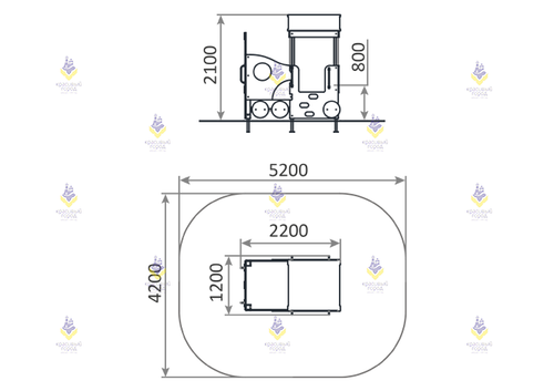 Игровой комплекс  «Паровозик без горки»