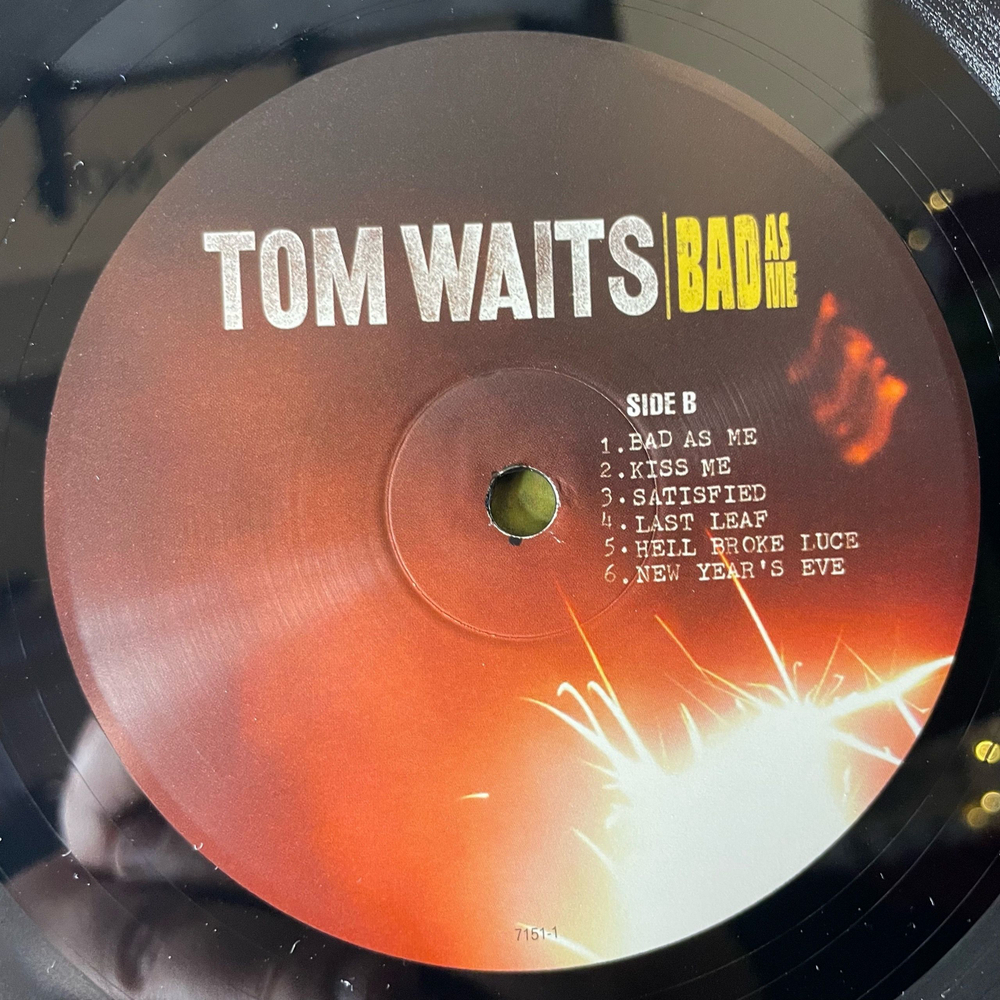 Винтажная виниловая пластинка LP Tom Waits Bad As Me (EU 2011) Винил и СД диск