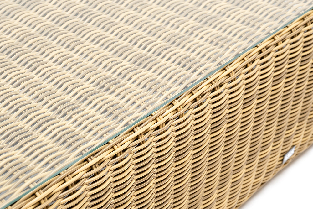 "Боно" лаунж-зона из искусственного ротанга, цвет соломенный