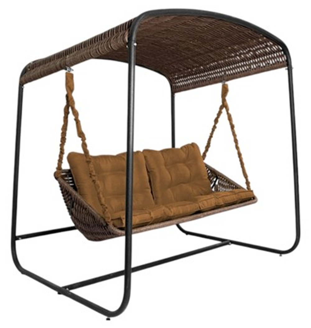 Качели в сад DeckWOOD Sky Bed Lite (коричневый, подушка коричневая)
