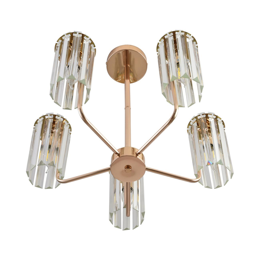 8347/5 CLASSI LN26 155 золото/прозрачный, металл/хрусталь Люстра подвесная E14 5*40W 220V FAVLA