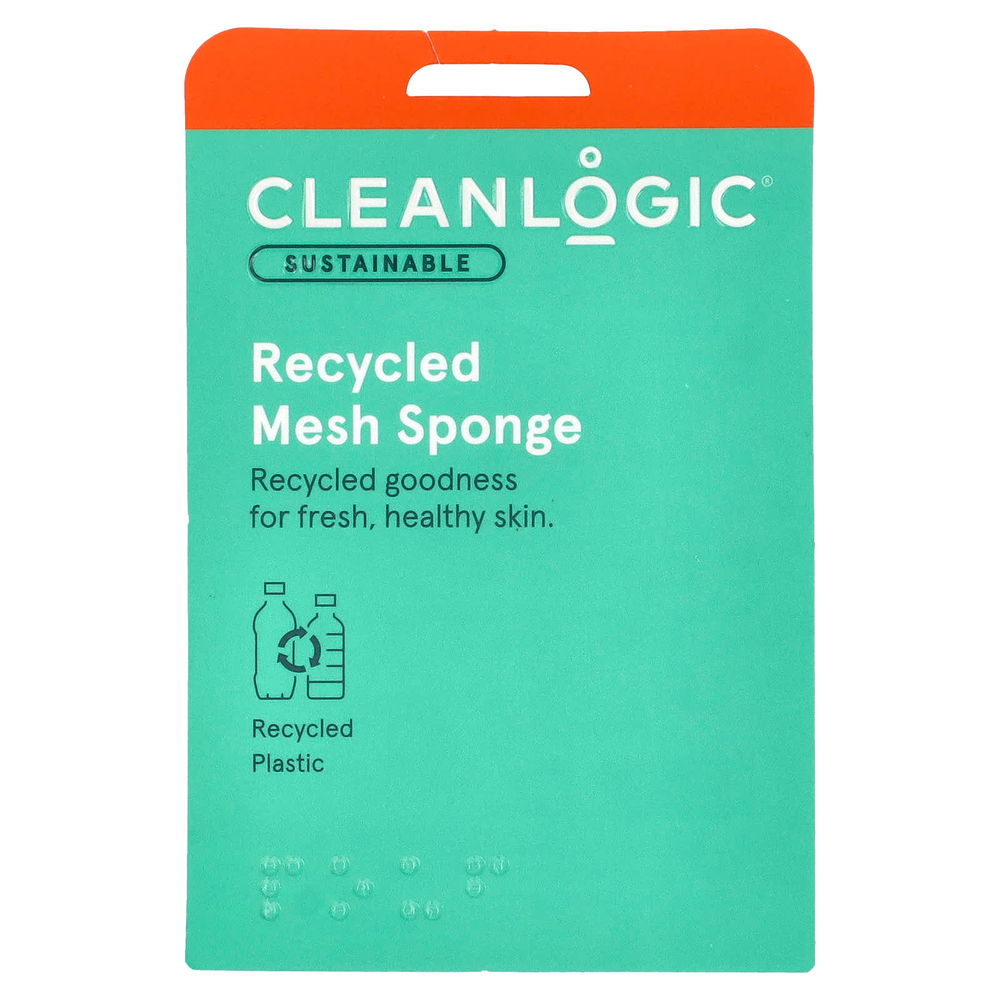 Cleanlogic, Экологически чистая, переработанная сетчатая губка, 1 шт.