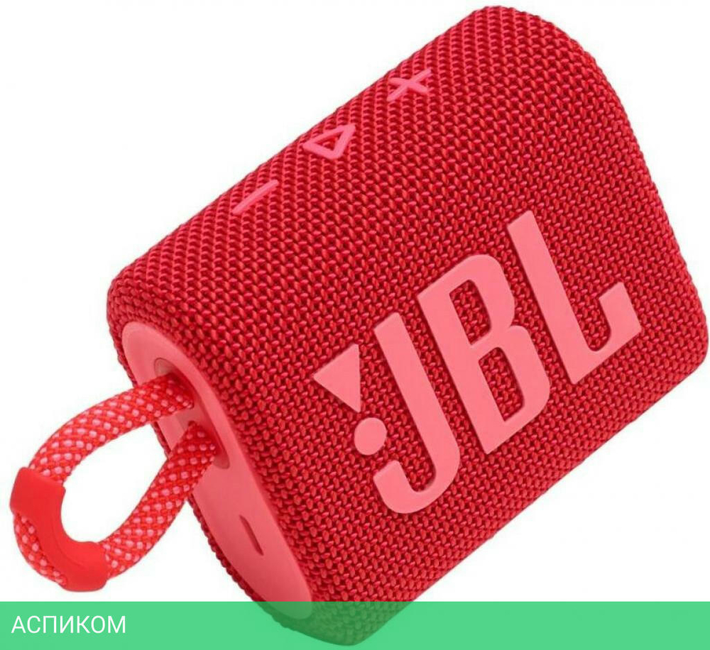 Беспроводная колонка JBL Go 3 красный (JBLGO3RED)