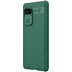 Чехол двухкомпонентный зеленого цвета от Nillkin для Google Pixel 6A, с защитной шторкой для задней камеры, серия CamShield Pro Case