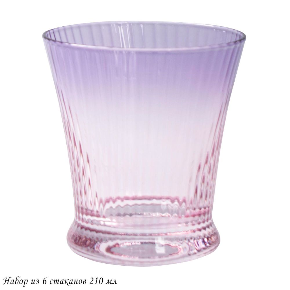 Lenardi 584-006 Набор из 6 стаканов 210мл в под.уп.(х4)Стекло