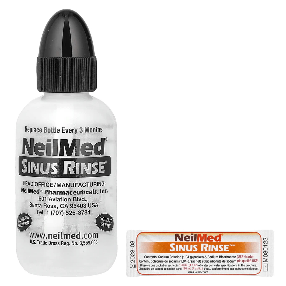 NeilMed, Для детей, Sinus Rinse®, для детей от 2 лет, 1 флакон, 60 пакетиков с готовой смесью