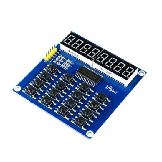 Модуль клавиатуры и светодиодной индикации TM1638