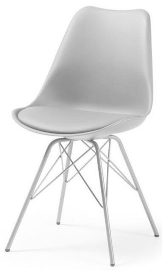 Стул Lars серый с металлическими ножками La Forma Испания 