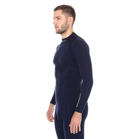 Футболка мужская BRUBECK  Wool Merino 78% LS10510/LS11920