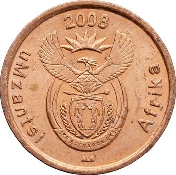 5 центов 2008 ЮАР