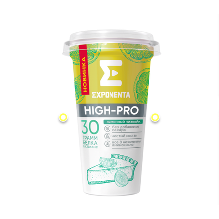 Напиток кисломолочный Хай-Про Лимонный чизкейк 250 гр