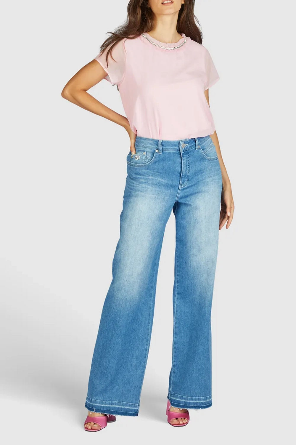 Джинсы MARC AUREL 1767 голубой клеш