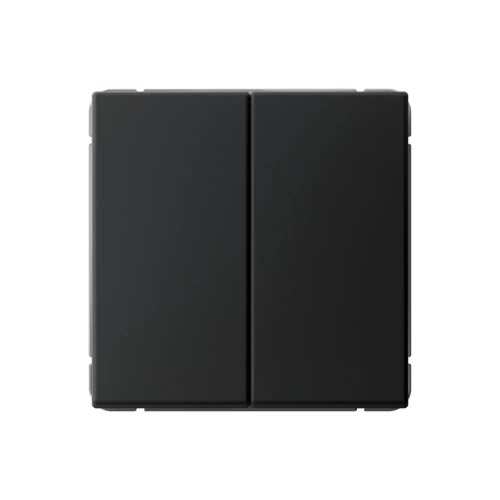 ARTGALLERY 2-клавишный ПЕРЕКЛЮЧАТЕЛЬ, 10АХ, механизм, быстрозажим. клем., КАРБОН